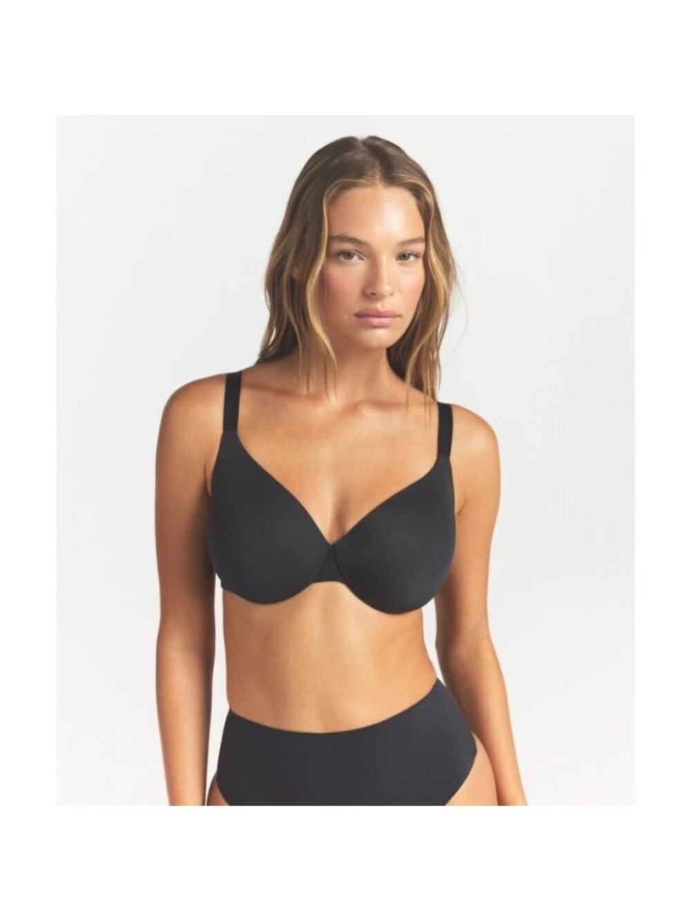 Skims Smoothing Intimates Full Coverage Lightly Lined Bra Onyx Black 38DD NWT